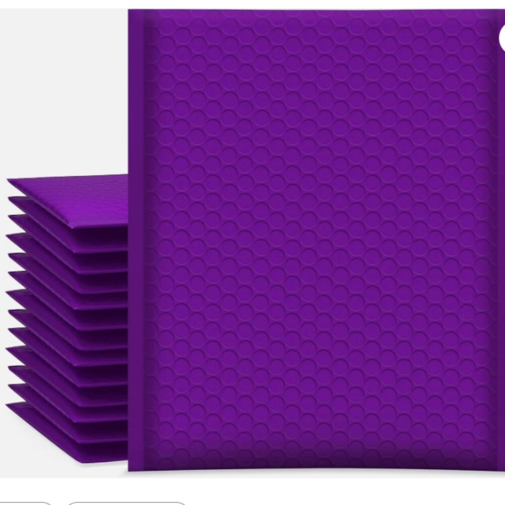 Poly Bubble Mailers, 100-Pack Self-Seal Padded 8x12